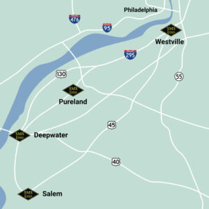 SMS Rail Lines Map of NJ